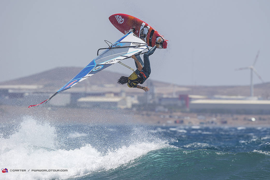  Windsurfing  PWA World Tour  Wave  Gran Canaria ESP  Day 4, Wave contest for development athletes yesterday