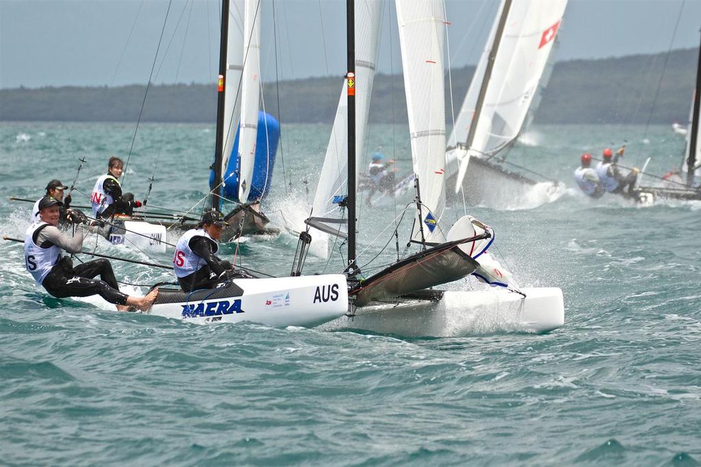  420, Nacra 15, Laser Radial  Youth World Championship  Auckland NZL  Day 3  Les Suisses