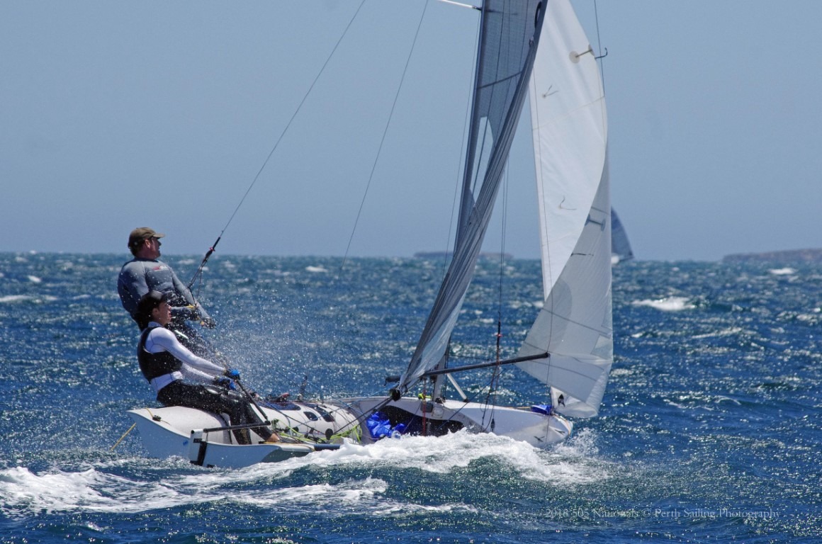  505  World Championship 2019  Fremantle AUS  Day 2, ranks 1 and 3 for US teams