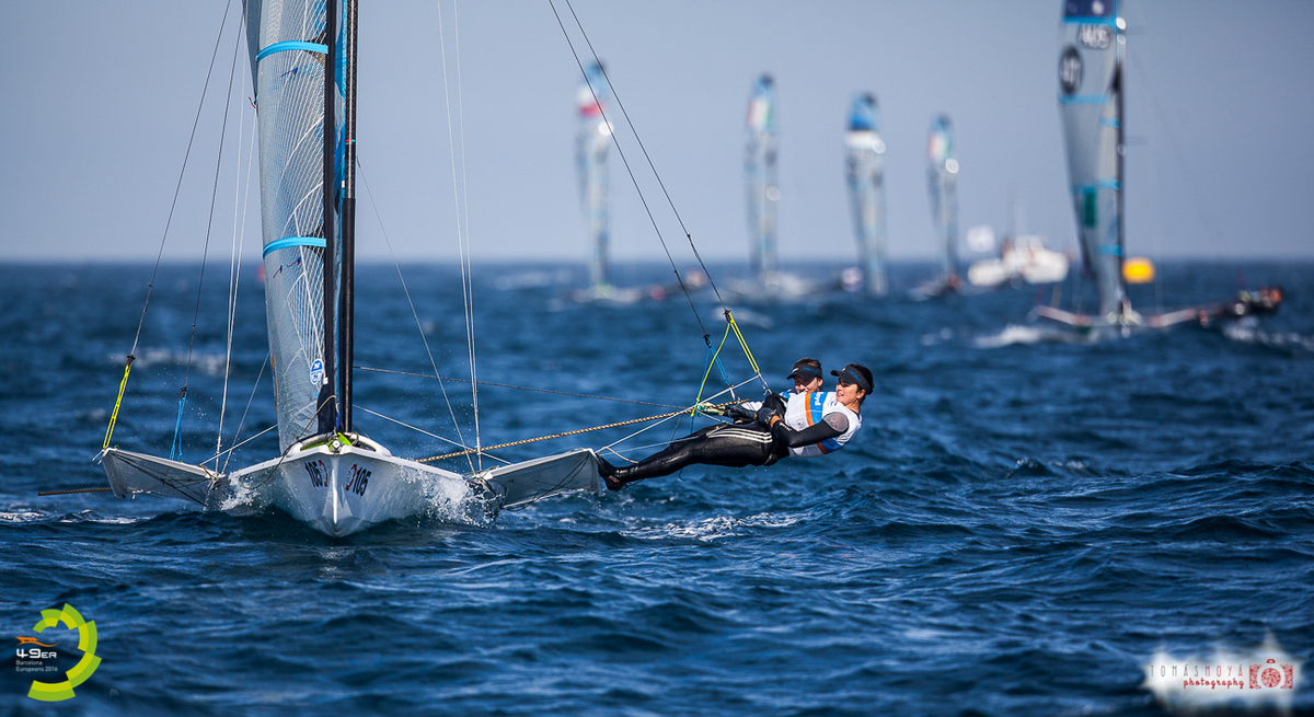  49er + 49erFX  European Championship 2016  Barcelona ESP  Day 2 with USA and CAN teams