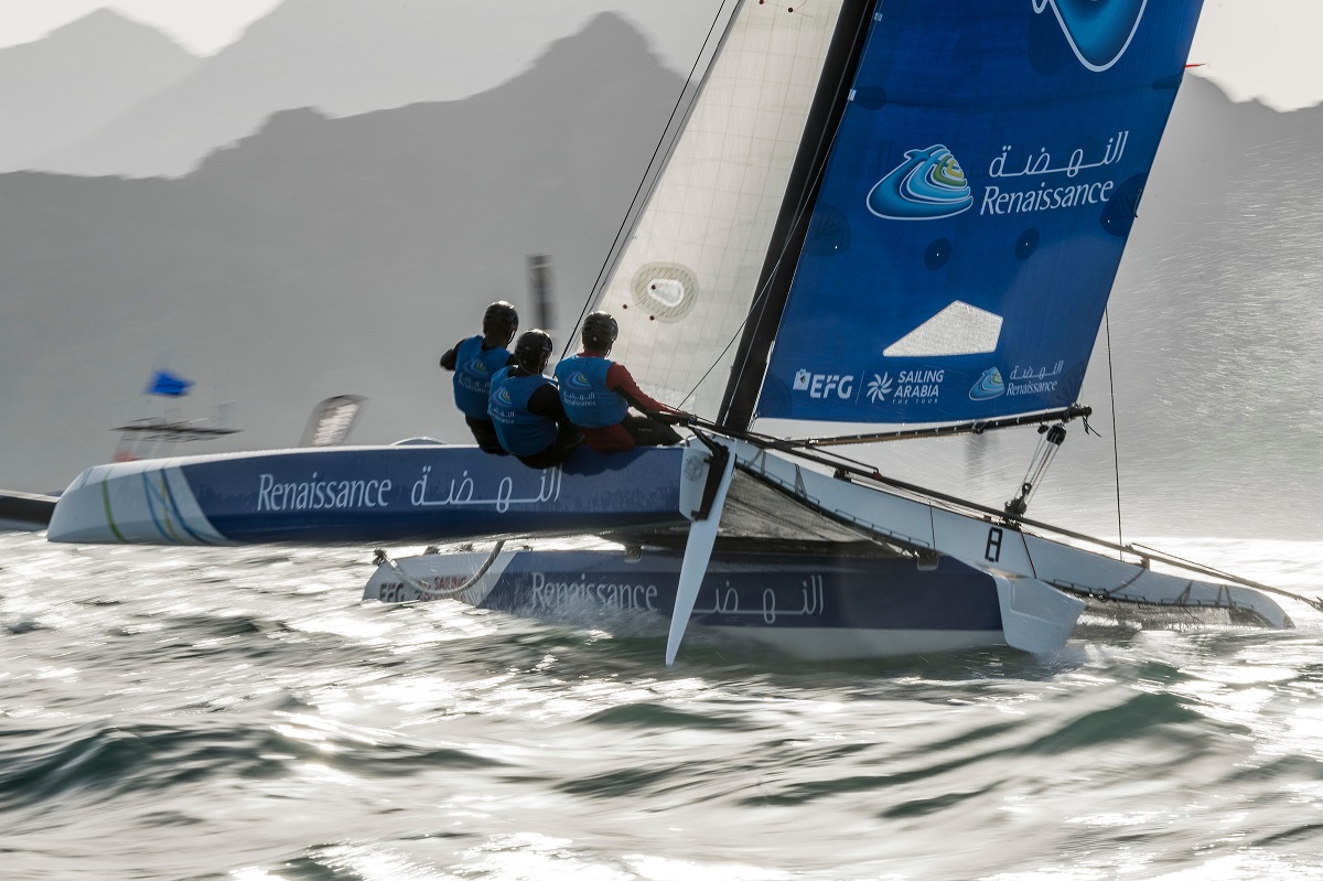 Diam 24  Sailing Arabia The Tour  Muscat OMN  Day 1. the Swiss