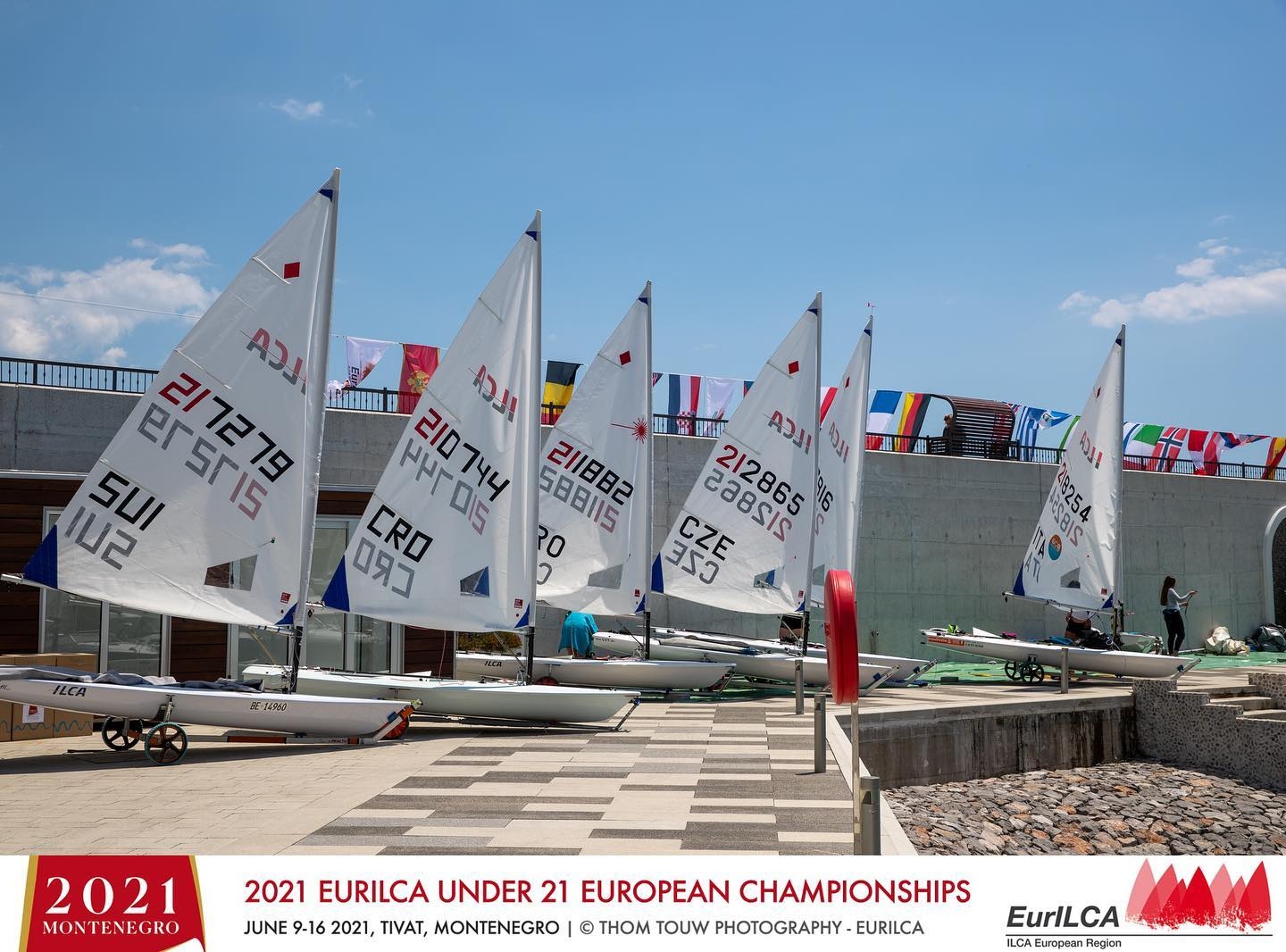 ILCA 6 + 7  U21 European Championship  Lustica Bay MNE  Premieres regates aujourd'hui