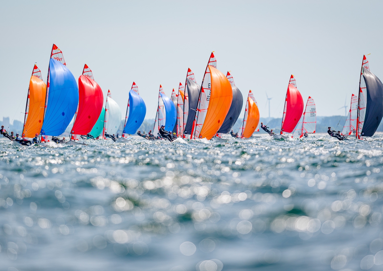 29er  Euro Cup 2020  Act 2  Kiel GER  Final results  93 Participants, Ranks 1 and 2 for Maltese siblings