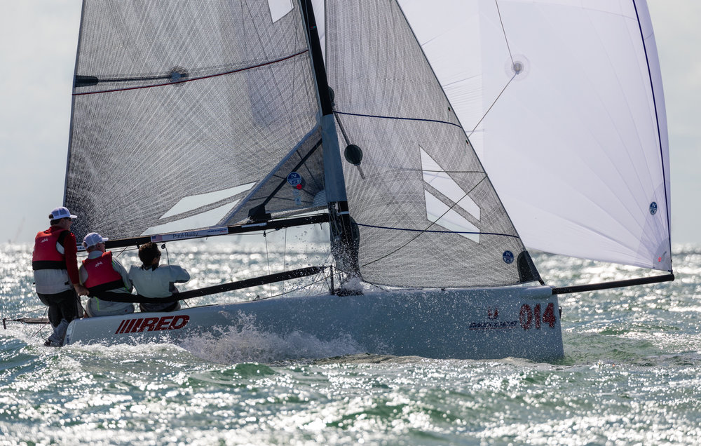  Melges 20  2019/20 Miami Winter Series  Event 1  Day 1  Prosikhin RUS first leader
