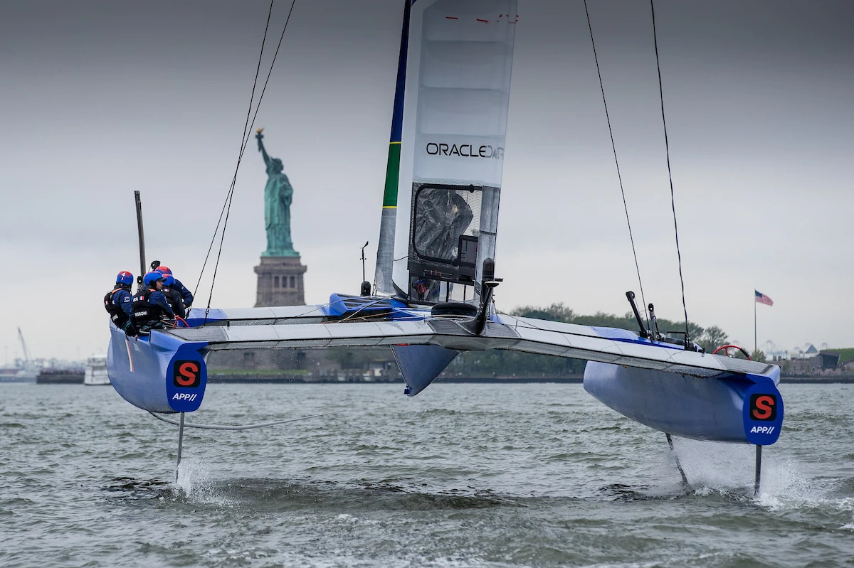  AC50Catamaran  Sail GP  Act 3  New York USA  Heute Start