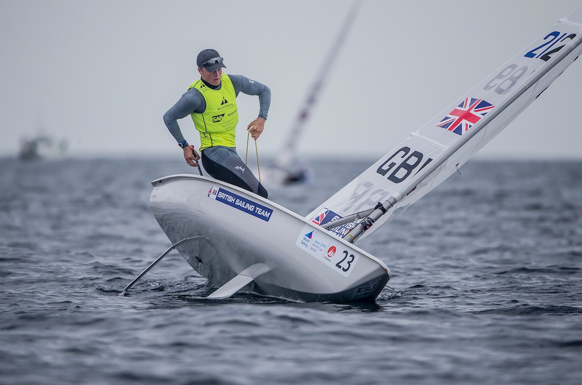  Laser Standard + Radial  Olympic Worldcup 2018/19, Act 1  Pingtan CHN  Day 6, Sarah Douglas CAN still on the excellent 3rd