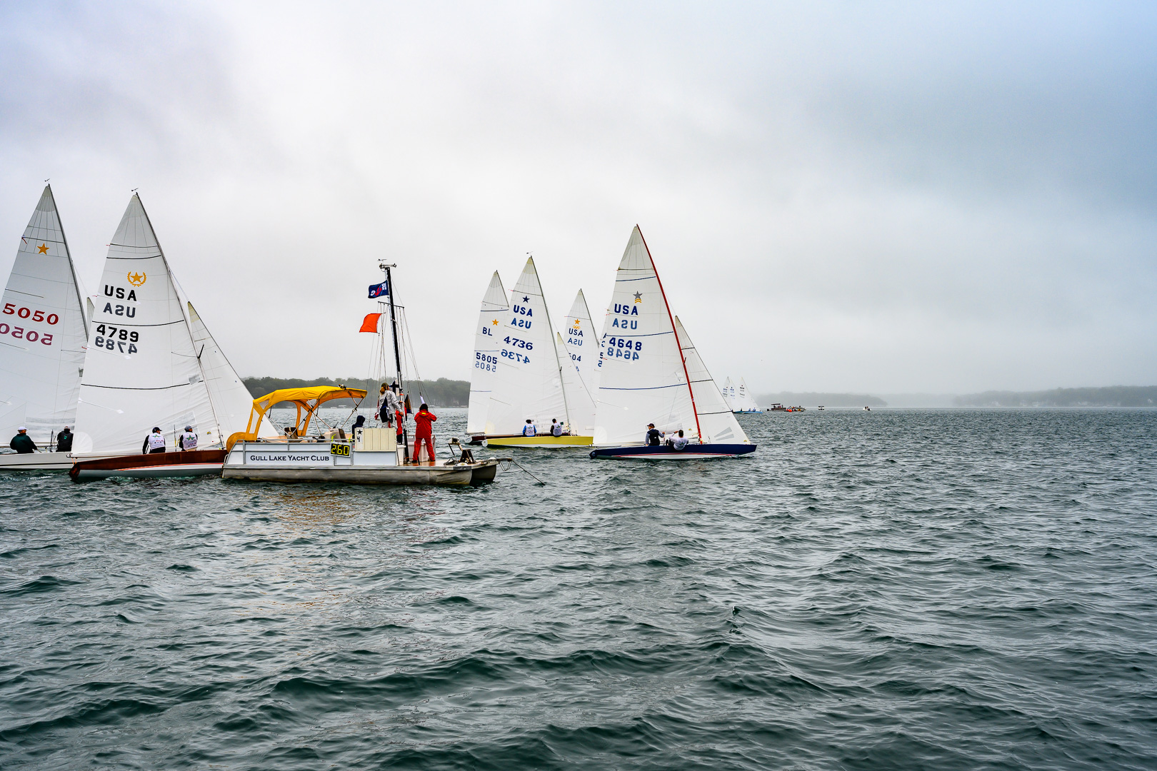  Star  Vintage Gold Cup  Richland MI, USA  Day 2, Melleby NOR/Revkin USA leaders after 5 races