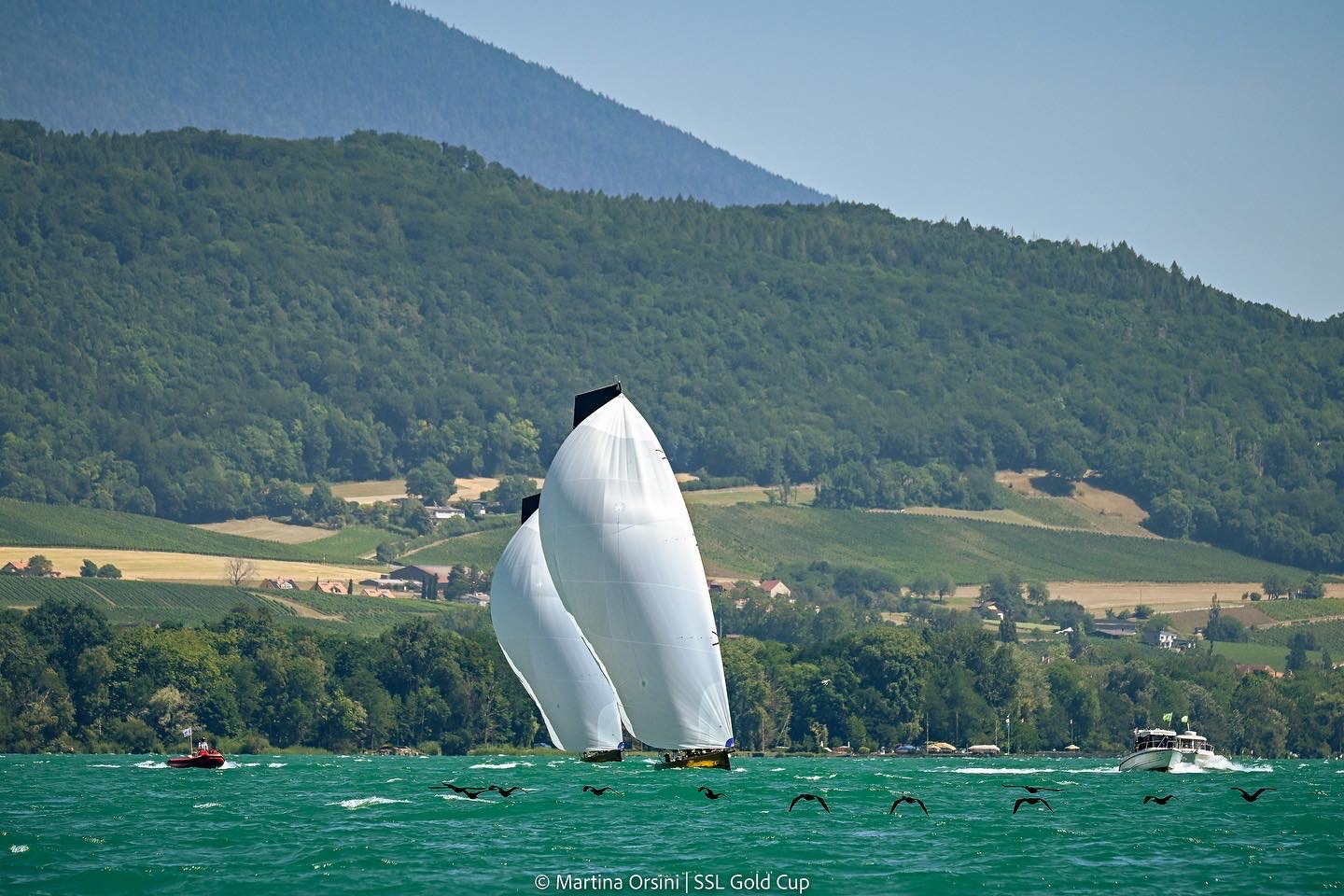  SSL 47  Goldcup  Final Trainings  Grandson SUI  Olympic medallists on Lake Neuchatel