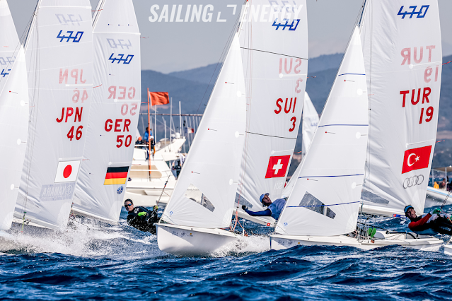  Olympic Classes  Semaine Olympique Française  Hyeres FRA  Day 1  Les Suisses
