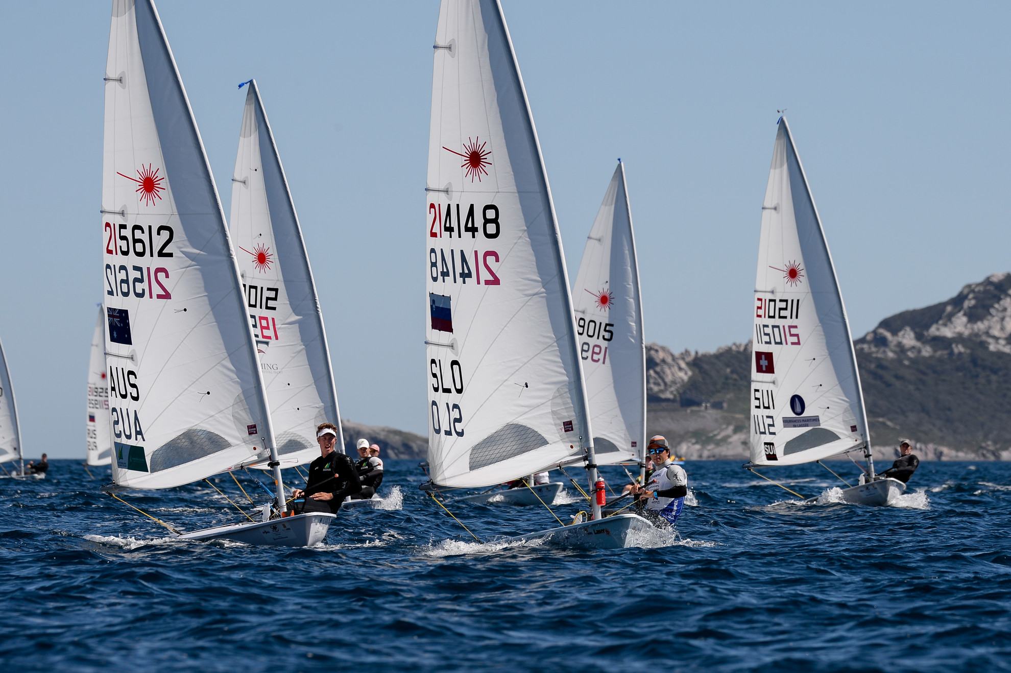  Laser  Semaine Olympique  Hyeres FRA  Day 1, the Swiss