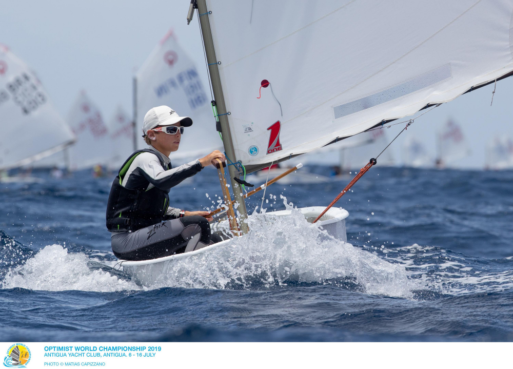  Optimist  World Championship 2019  English Harbour ANT  Day 1, the Swiss