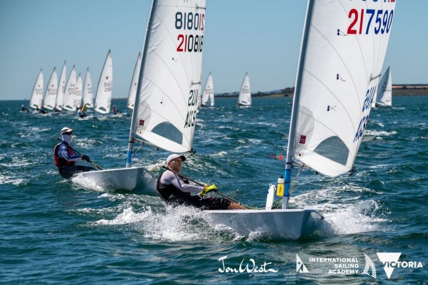  Laser  Oceania + Australian Master Championship 2020  Geelong AUS  Final report, Gold for William Symes USA 