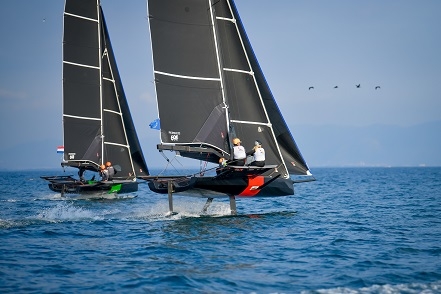 Persico 69  Youth Foiling GoldCup 2021  Gaeta ITA  Day 3  Southern Challenge USA making progress