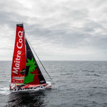  IMOCA Open 60  Vendee Globe  Day 41  Close up in anticyclone calms