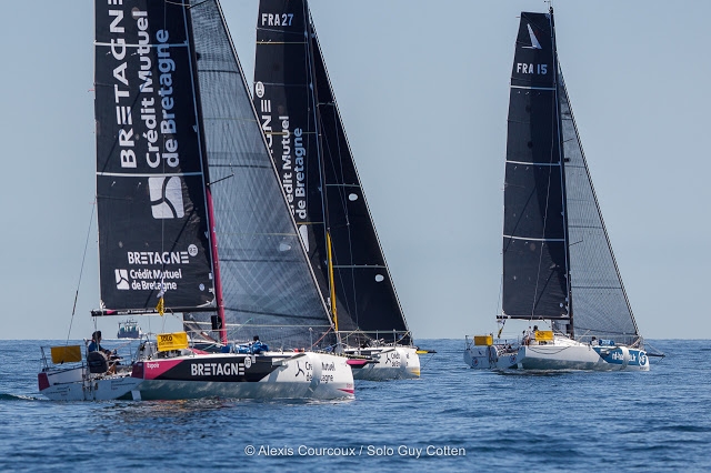  Figaro 3  Solo Concarneau  Day 2  11 boats within 2nm with 52nm left
