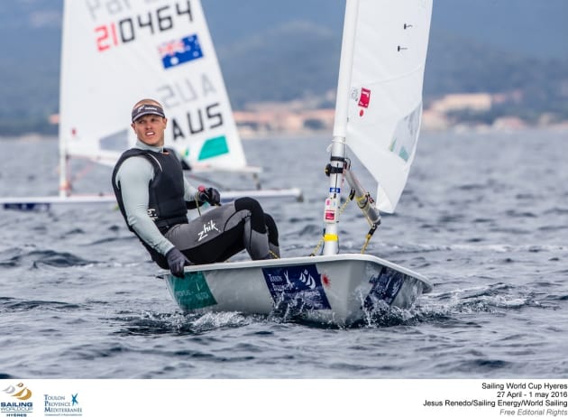  Laser  Olympic Worldcup 2017  Semaine Olympique  Hyeres FRA  Day 1, Buckingham USA 16th