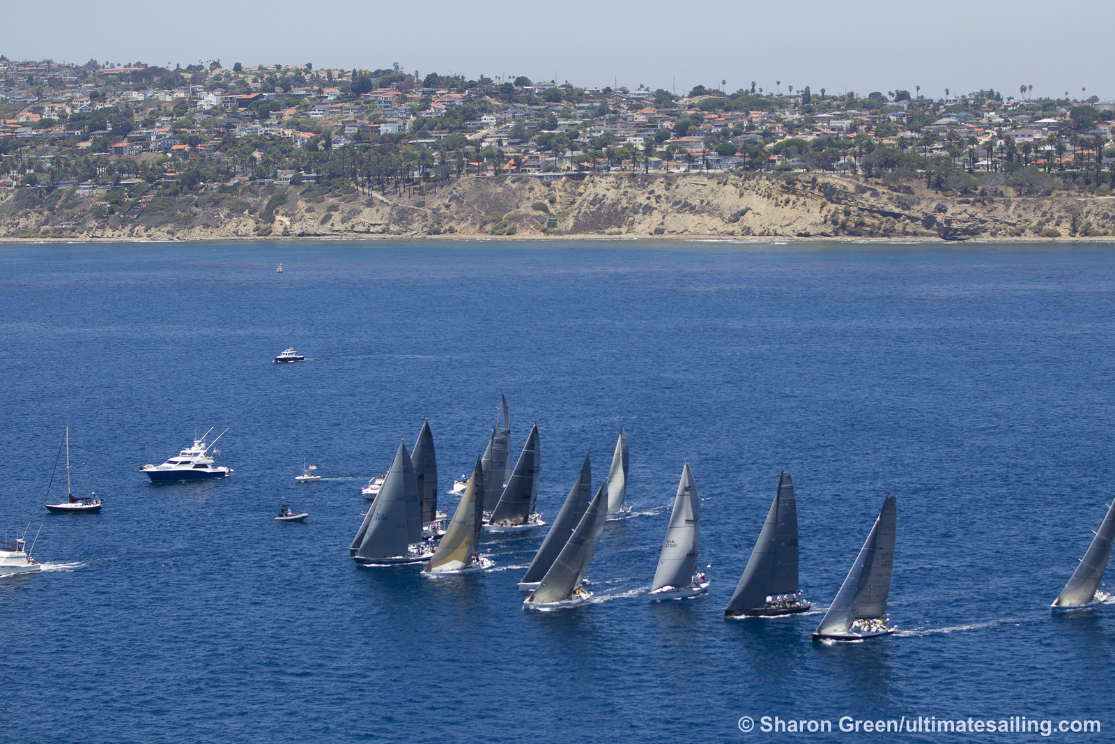  Various classes  49th Transpac Regatta Los Angeles  Honolulu, Start of the final wave with the fastest boats yesterday
