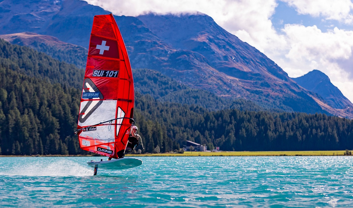  Windsurfing, Kitefoil  Swiss Championship 2022  Silvaplana SUI  Day 3