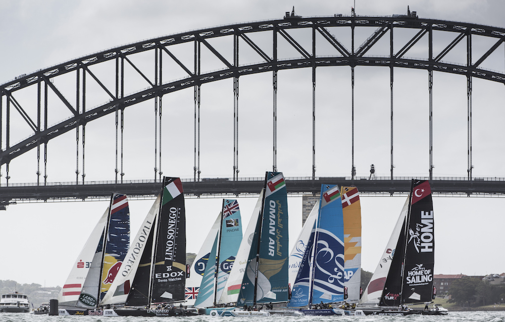  X40Catamaran  Extreme Sailing Series 2015  Act 8  Sydney AUS  Final day