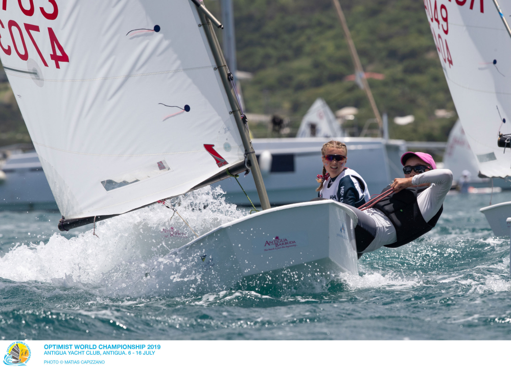  Optimist  World Championship 2019  English Harbour ANT  Day 4, USA qualified for Final of today