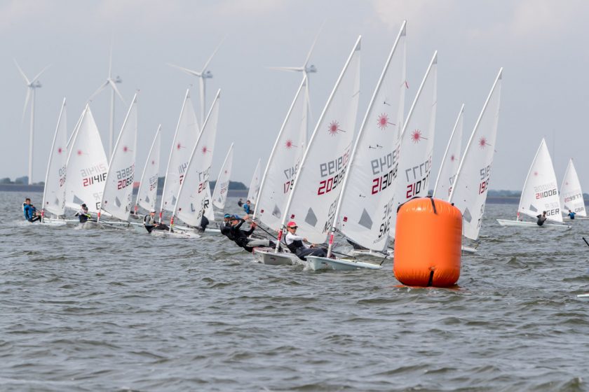  Laser Radial  Youth World Championship 2017  Medemblik NED  Day 4, 7 NorAms quaslified for the Goldfleet
