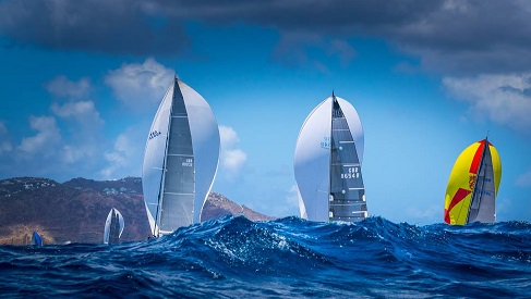  Various Classes  Les Voiles de StBarth  StBarthelemy FRA  Day 2  Franco Niggeler SUI stays on top