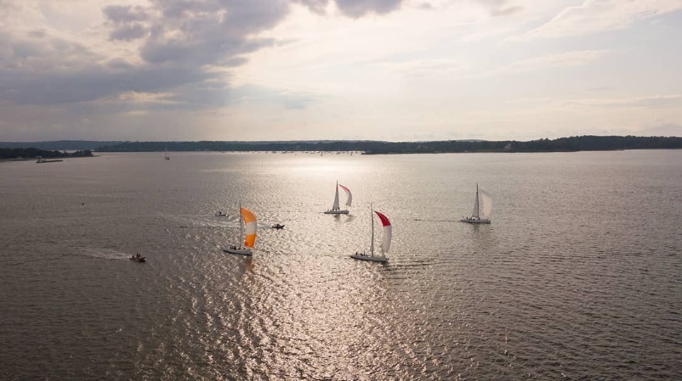  Match Racing  2019 Oakcliff International  Oyster Bay, NY  Day 1, a trio leads after Round Robin