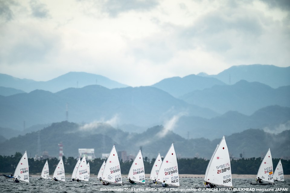  Laser Radial  World Championship  Sakaiminato JPN  Day 2, USA Railey and Rose on 4th and 8th in Radial women after 2 races