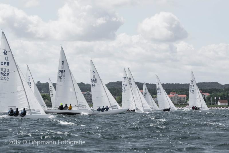  Dragon  Grand Prix  Kuehlungsborn GER  Day 1, Gilmour AUS with his JPN team leading 