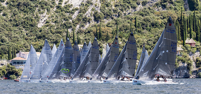  Melges 24  European Sailing Series  Riva ITA  Day 1, the Swiss