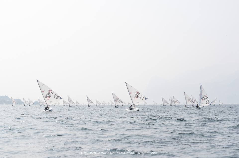  Laser 4.7 + Radial  Youth Easter Meeting  Malcesine ITA  Day 2, the Swiss