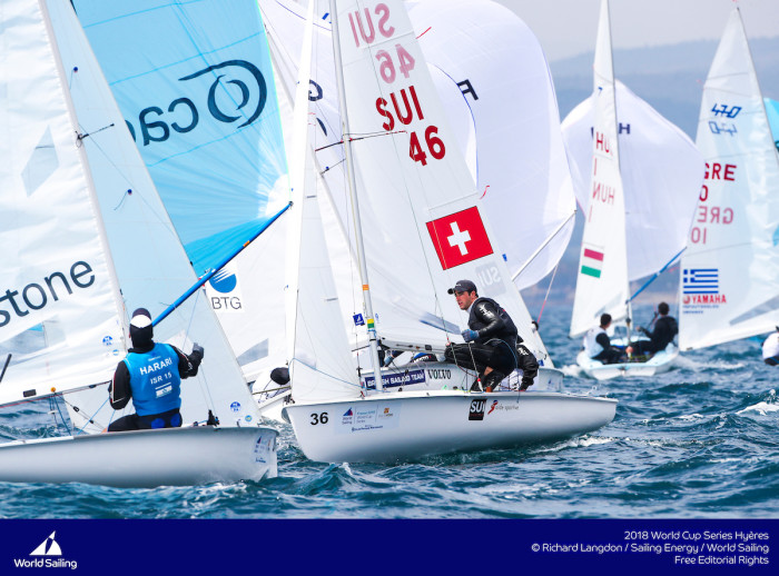  Olympic Worldcup  Semaine Olympique  Hyeres FRA  Day 1  the Swiss