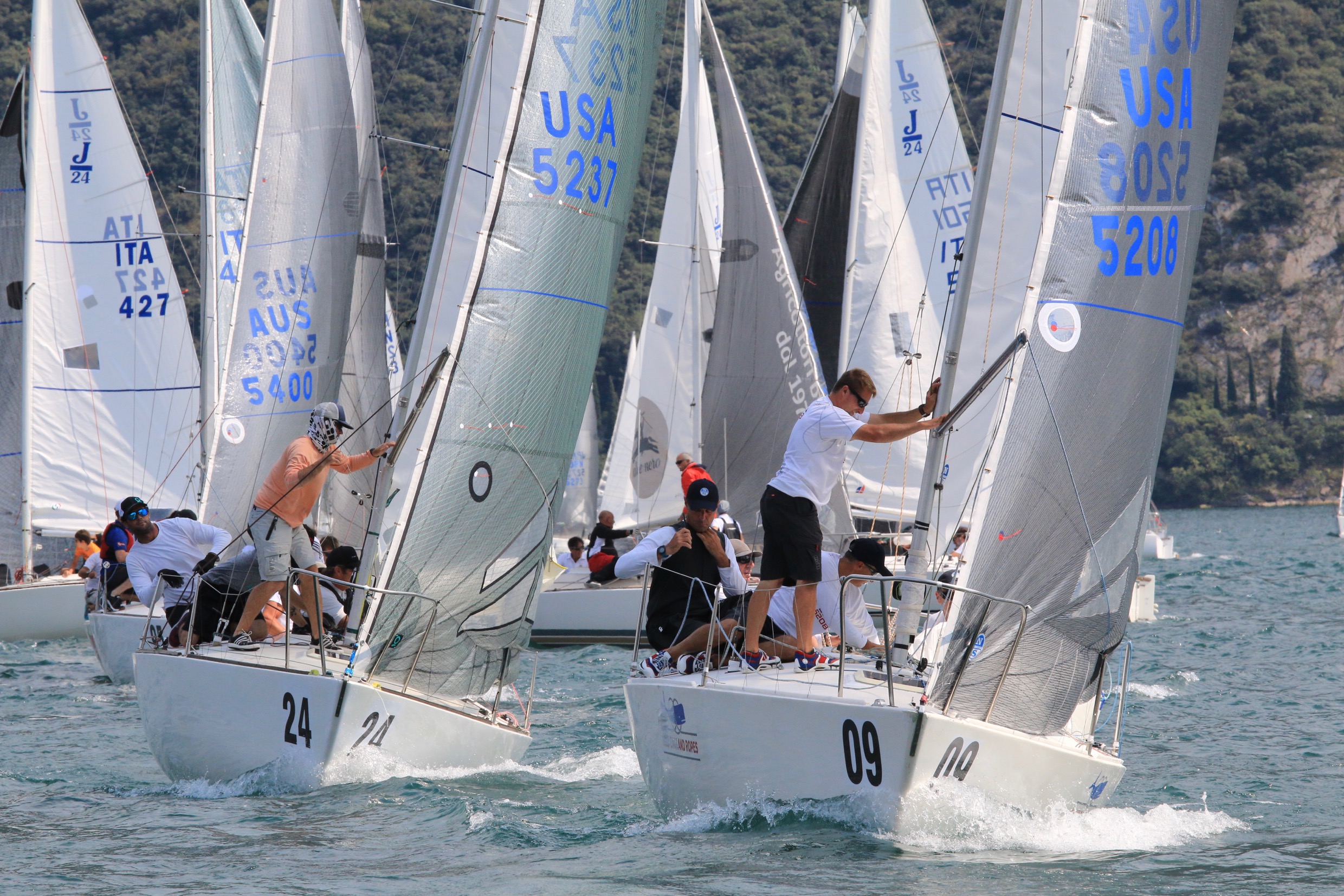  J/24  World Championship 2018  Riva ITA  Day 5, Welles USA in pole position for today's last races