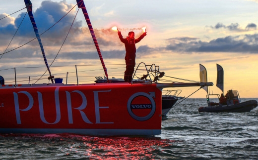  IMOCA Open 60  Vendee Globe  Les Sables d'Olonne  Day 91  Arrival of Charal and PureBestWestern
