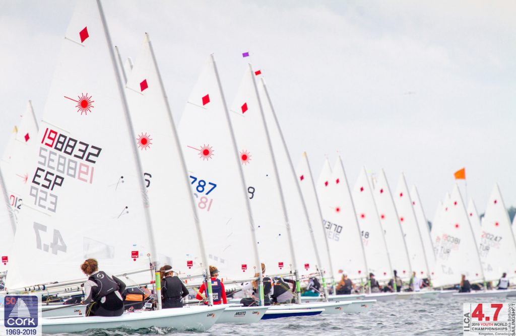  Laser 4.7  Youth World Championship 2019  Kingston CAN  Day 1, first races abandoned