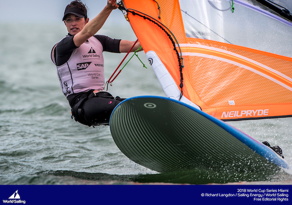  Olympic Worldcup 2018  Olympic Classes Regatta  Miami FL, USA  Day 4, US teams in Skiffs and Nacra Medal Races today