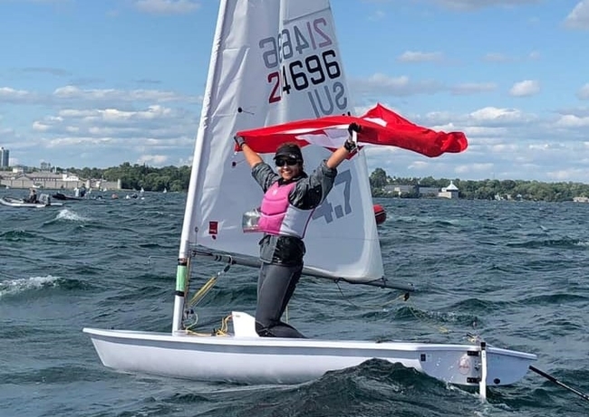  Laser 4.7  Youth World Championship 2019  Kingston CAN  No wind, no racing yesterday, results of Friday final