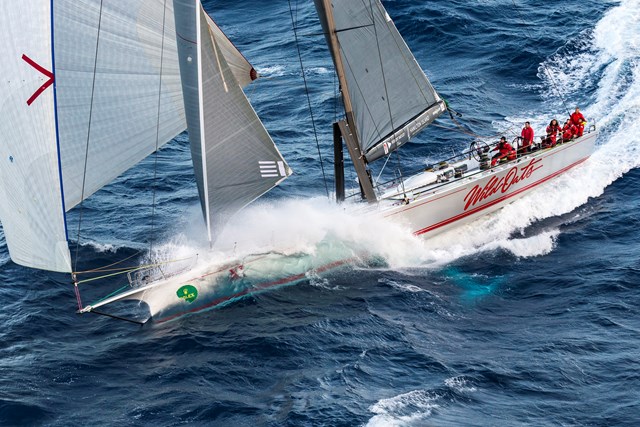  IRC  SydneyHobart Race  Hobart AUS  Day 3  Line honours for Wild Oats XI 
