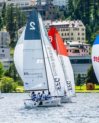  J/70  Swiss Sailing League  Youth Cup  SC St.Moritz  Day 2