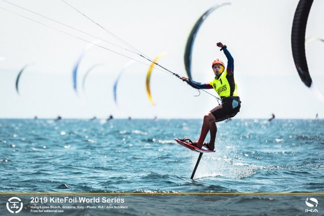 KiteFoil  Goldcup 2019  Gizzeria ITA  Day 2, Vodisek SLO continues stellar performance 