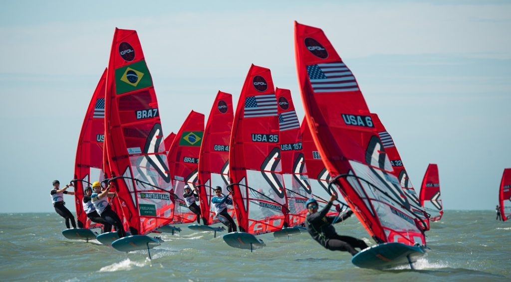  Lasers, Foiling Kites, iQFoils  US Open Clearwater Fl  Day 2  good breeze racing