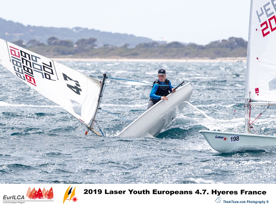  Laser 4.7  European Championship 2019  Hyeres FRA  Premier depart aujourd'hui