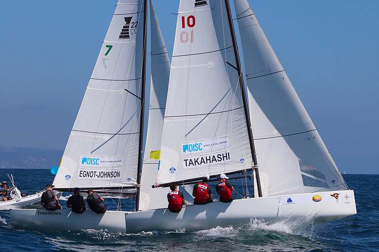  Match Racing  53rd Governor's Cup Junior Championship  New Port Beach CA  Day 4  EgnotJohnson NZL defeats Takahshi NZL 32 in the Final