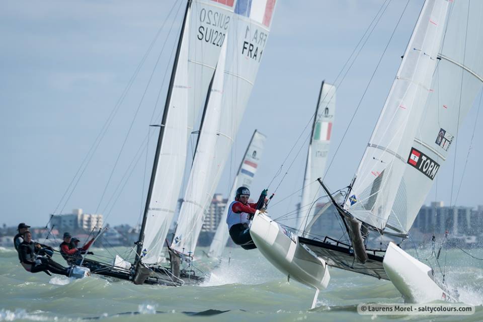  49er, Nacra 17  World Championship 2016  Clearwater FL, USA  Day 2  Les Suisses