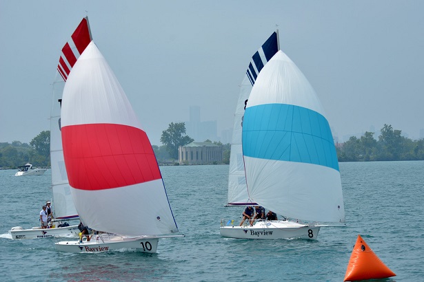  Match Racing  2019 Detroit Cup  Day 2  first after Round Robin I is Chris Weis USA