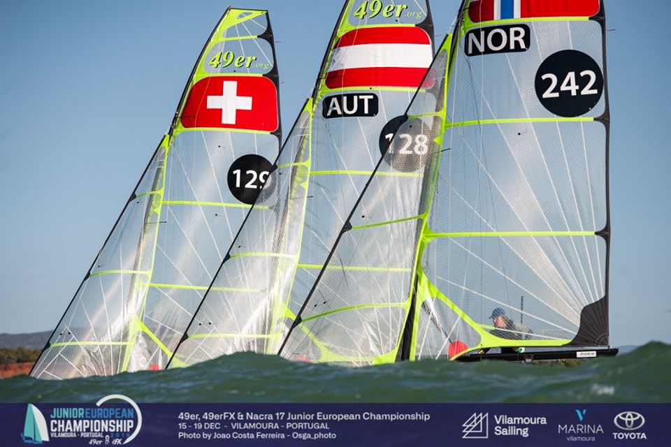  49er, 49erFX, Nacra 17  Junior European Championship 2019  Vilamoura POR  Day 3, the Swiss