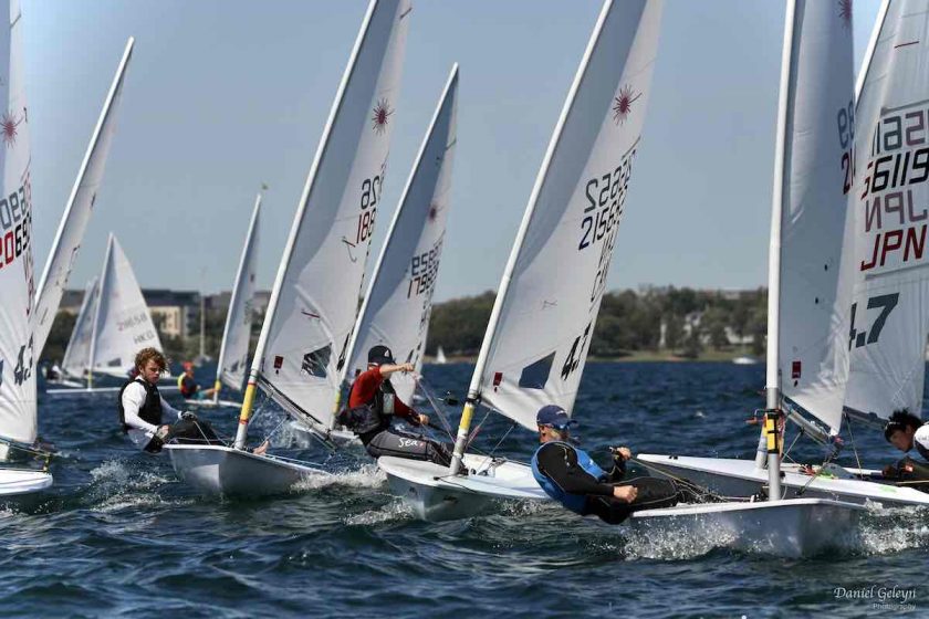  Laser 4.7  Youth World Championship 2019  Kingston CAN  Day 3, Italian leaders in both gender fleets