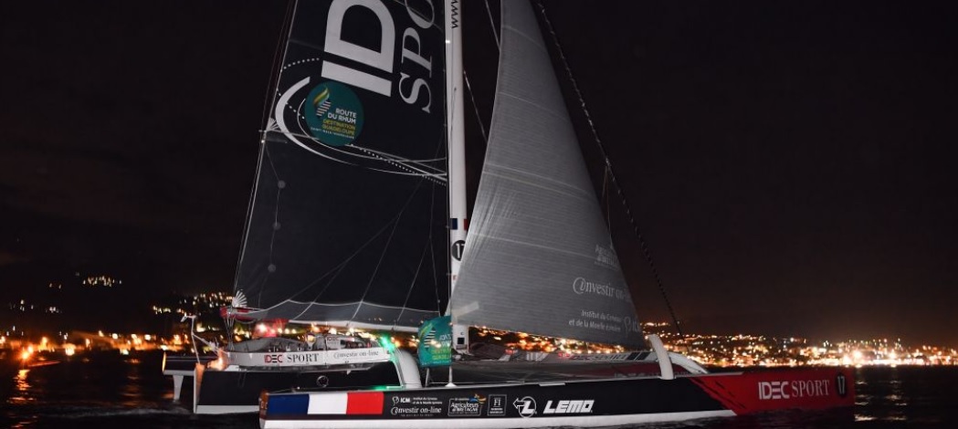  IMOCA Open 60, Class 40. Ultime, Multi 50  Route du Rhum  PointeàPitre FRA  Day 7  Victory and record for Francis Joyon FRA