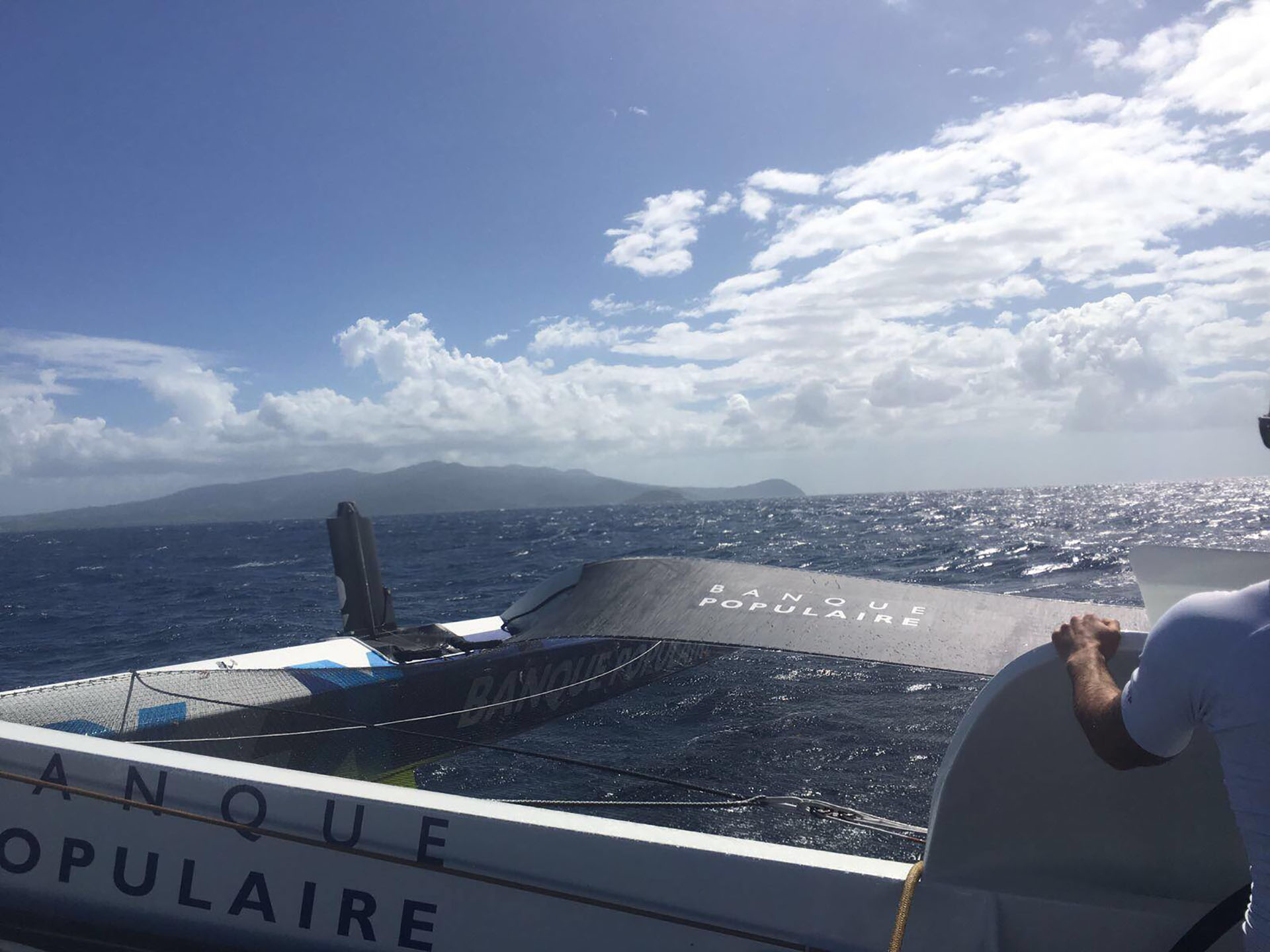  Transatlantic Record  'Banque Populaire IX' arrived in the Caribbeans after 6 days