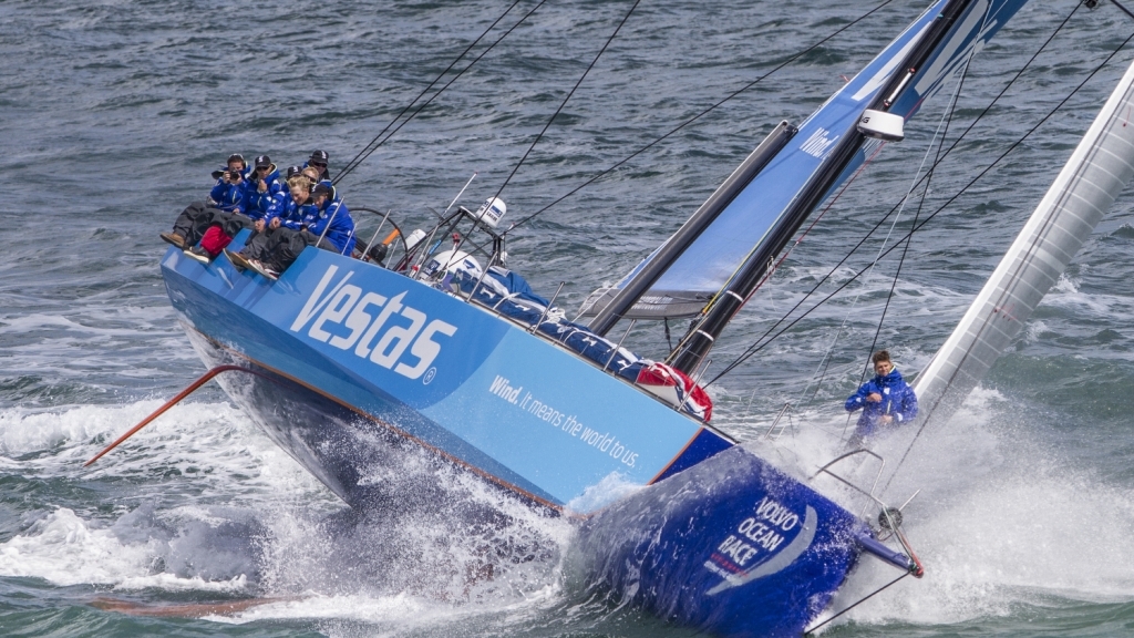  VOR65  Ocean Race 2017/18  Auckland NZL  'Vestas' einsatzbereit fuer 7. Etappe